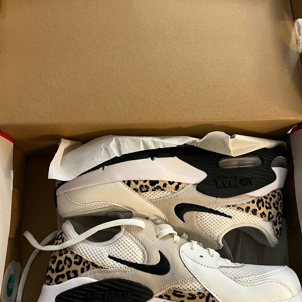 Nike Air Max with Leopard and Black Accents